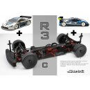 R3 &quot;Club Racer&quot; Red Edition Carbon Mittelmotor Tourenwagen - V2 + Blitz TCN &amp; CLA Karosse