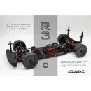 R3 &quot;Club Racer&quot; Red Edition Carbon Mittelmotor Tourenwagen - V2 + Blitz TCN &amp; CLA Karosse